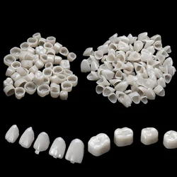 100pcs Dental Teeth Veneers Ultra Thin Whitening Resin Molar Anterior Temporary Crown Porcelain Dental Material Oral Care Tool