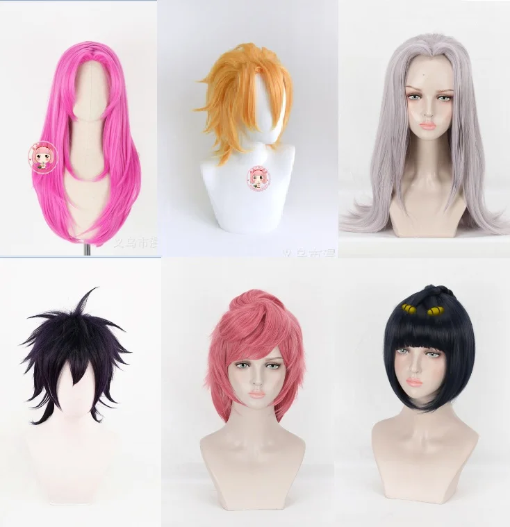Необычные приключения Джоджо Trish Una+ bun Leone abbacchio Бруно Bucciarati Narancia Ghirga Аниме Костюм для косплея парик волосы+ трек