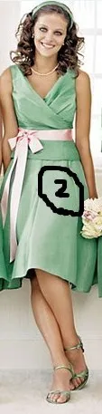 Новая мода vestidos официальное платье Короткое дизайнерское зеленое платье для невесты для свадьбы Вечерние платья для выпускного вечера платья для подружек невесты - Цвет: two