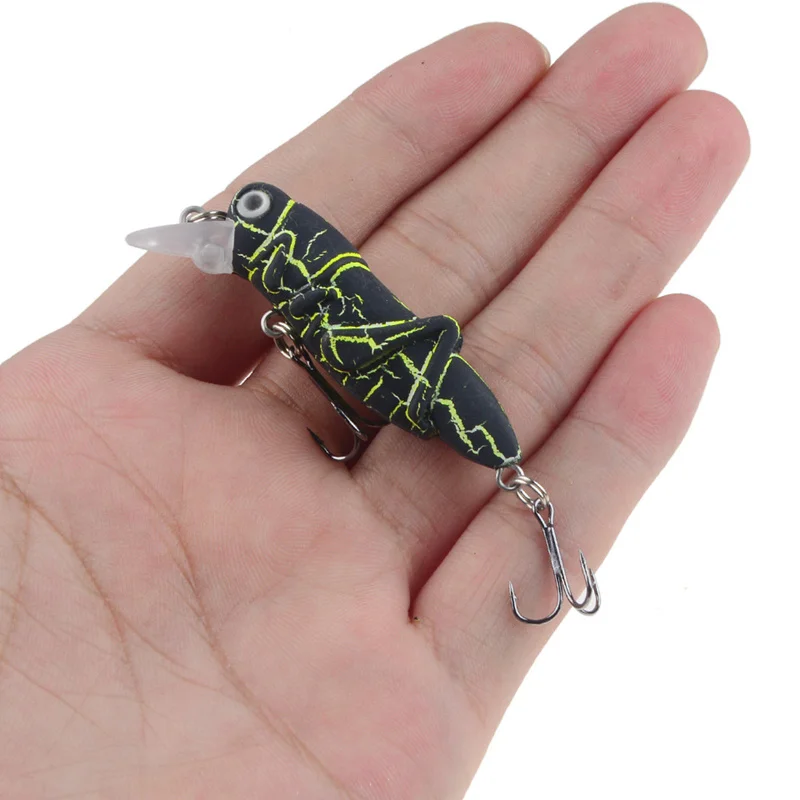 Insect Fishing Lures Grasshopper Flying Wobbler 5.5cm 4g Isca Artificial Crankbait for Carp Fishing Hard Baits Bass Pesca