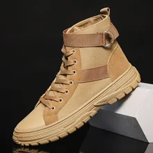 Модная мужская обувь в стиле ретро; английский стиль; ботинки с кружевным ремешком; высокие рабочие парусиновые туфли; Мужская обувь; мужские ботинки; zapatos de hombre