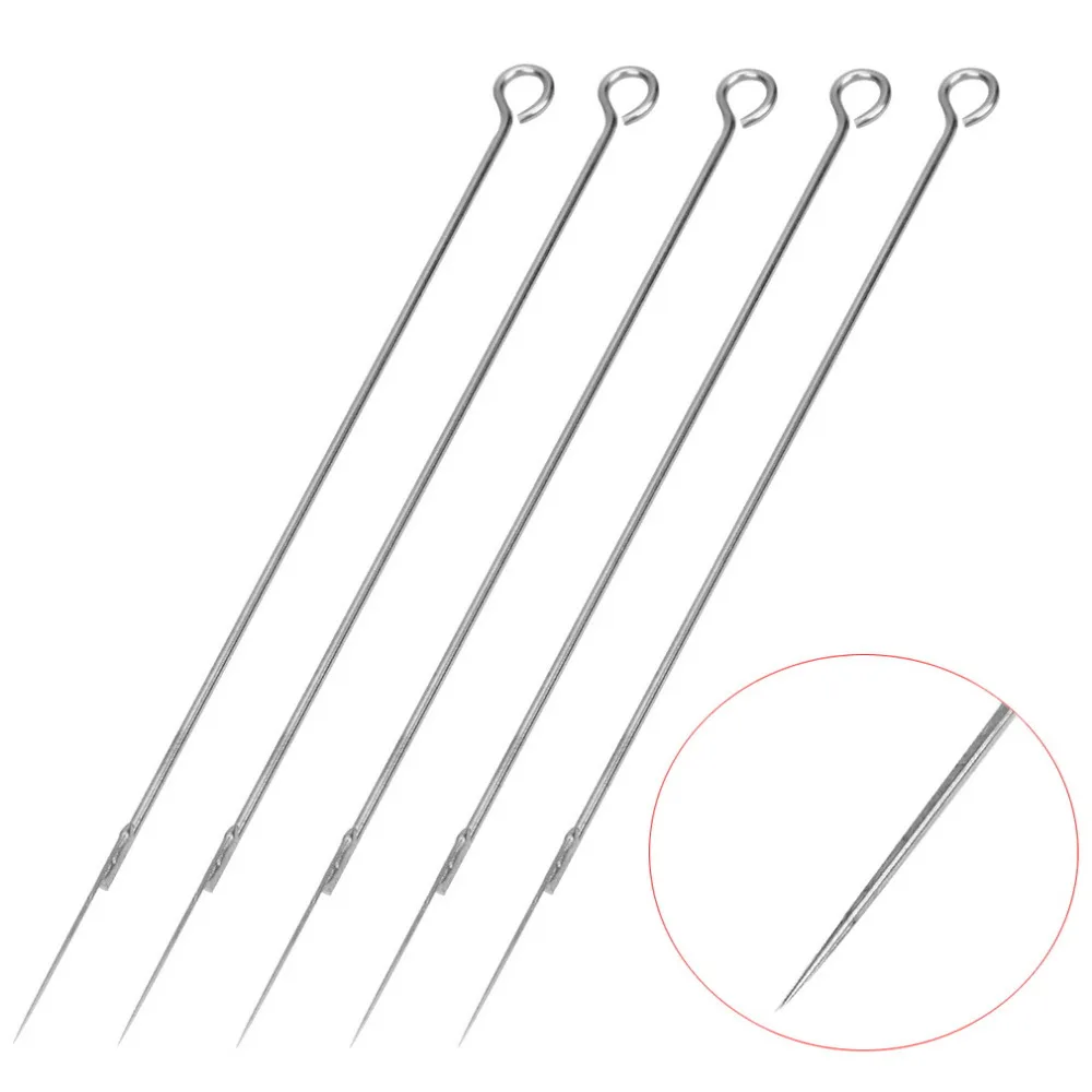 

5 Pieces 5 RL Disposable Tattoo Needles 304 Medical Stainless Steel Permanent Makeup Needles Machine Kit Hot Hot