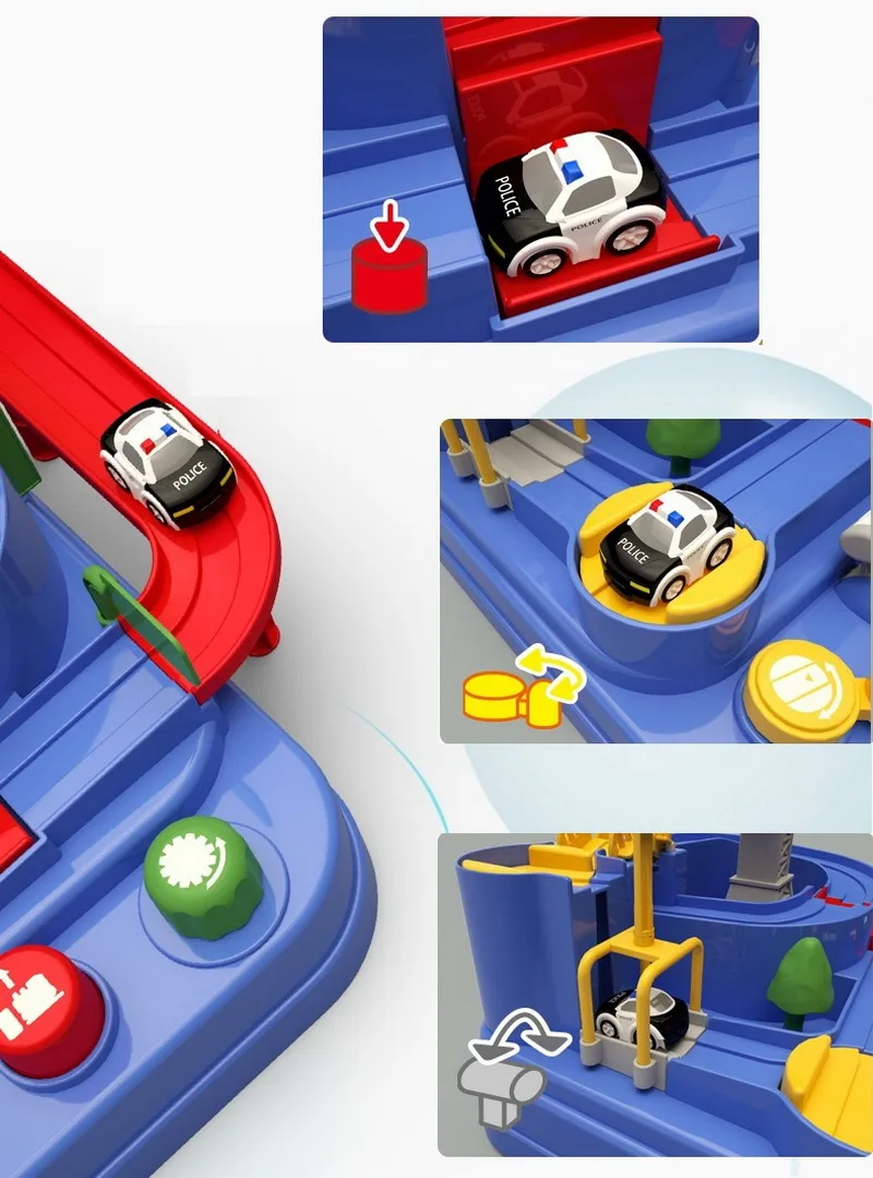 Автомобиль трек игрушки для детей развивающие транспортные средства игрушки на тему приключений парковка подарок для мальчика