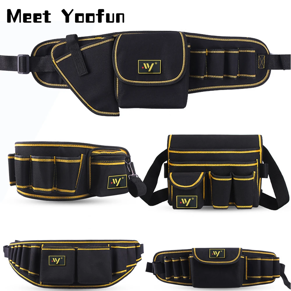 Multi-function Waist Pack Repair Tool Storage Bag Oxford Cloth Hardware Tool Pocket Wrench Pliers Storage Bag tool chest for sale