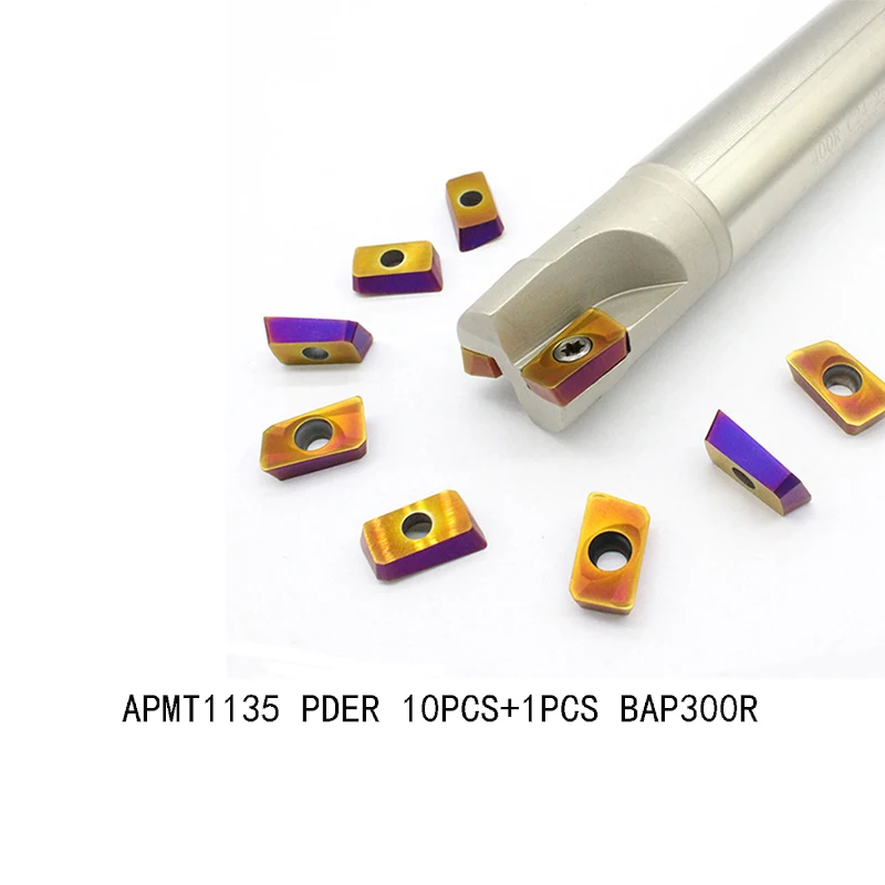 1pc BAP 300R 14MM 15MM 15.6MM 16MM 19MM 20MM 2T carbide Milling Holder with APMT1135 inserts CNC Lathe Cutter Tool | Инструменты