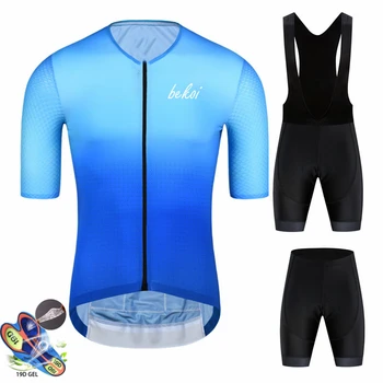 

Ciclismo Men Summer Cycling Jersey Bib Short Set Wear Gel Breathable Pad MTB Clothes Kits Bike Clothing Road Suit Go Pro Scottin