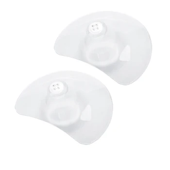 

2pcs Milk Extractor Transparent Prevent Bite Breastfeeding Nipple Protectors Soft Cover Ultra Thin Silicone Shields Non Toxic