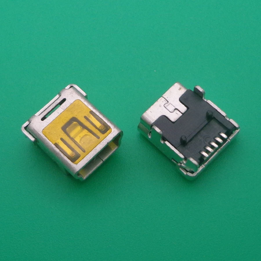 100 шт./лот Mini USB разъем типа B 5pin PCB монтаж SMD USB гнездо 2,0