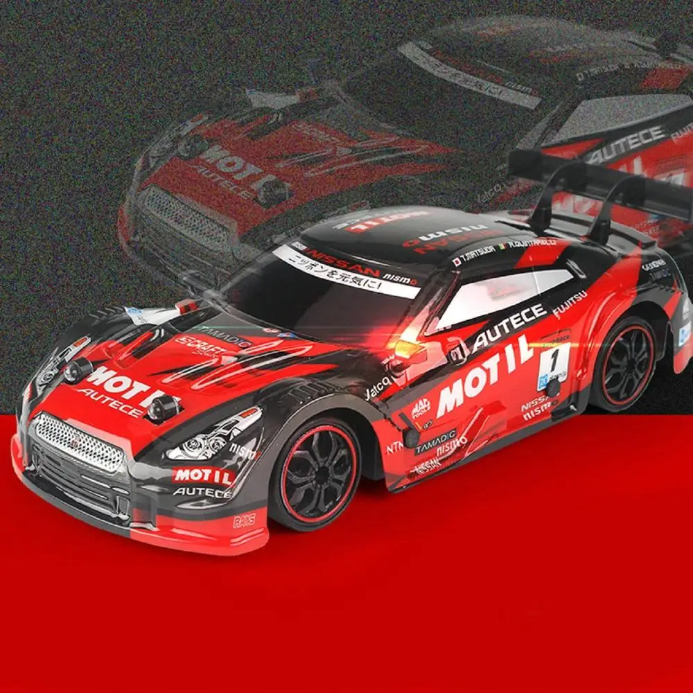 Красный 1:16 28 км/ч RC автомобиль 4WD Двойной аккумулятор высокой мощности светодиодный налобный фонарь с дистанционным управлением гоночный грузовик детские игрушки - Цвет: Красный