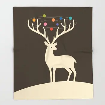 

Reindeer Blanket Cute Design My Deer Universe Blankets and Throw Blanket for Beds Christmas Decorations for Home 150x200