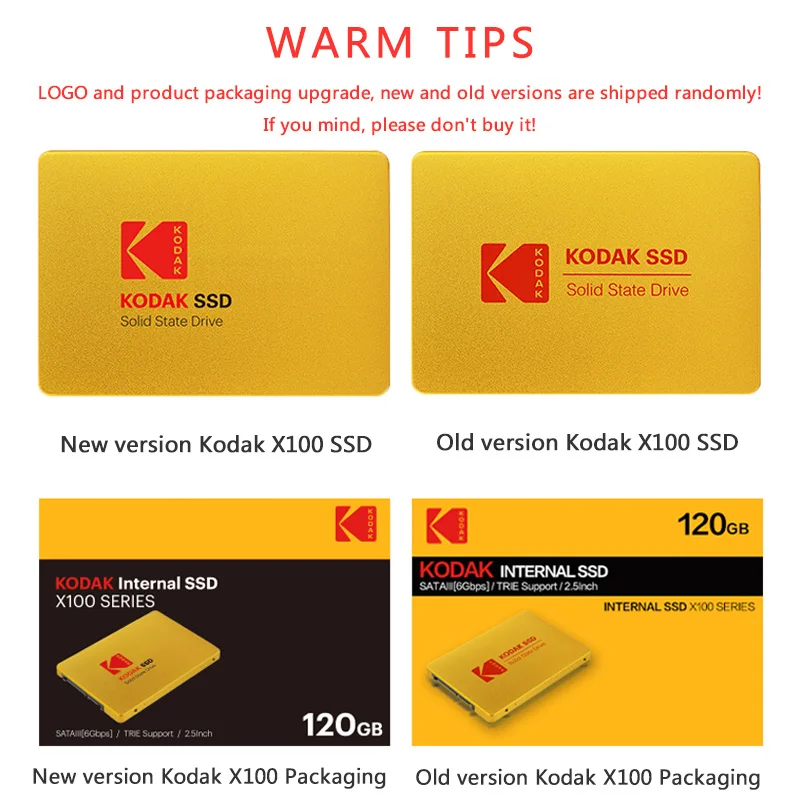 Kodak Digital X100 SSD 120 ГБ 240 ГБ 480 ГБ SATA 3 2,5 дюйма Внутренний твердотельный накопитель HDD жесткий диск HD SSD 960 ГБ ноутбук