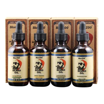 

Natural Beard Oil 4 Tastes Beard Wax Balm Hair Loss Products Leave-In Conditioner for Groomed Beard Growth Health Care Tools