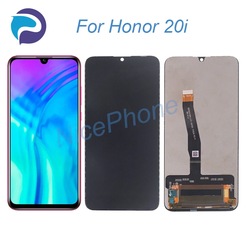 Для honor 20i LCD дисплей кодирующий преобразователь сенсорного экрана в сборе Замена 6,21 