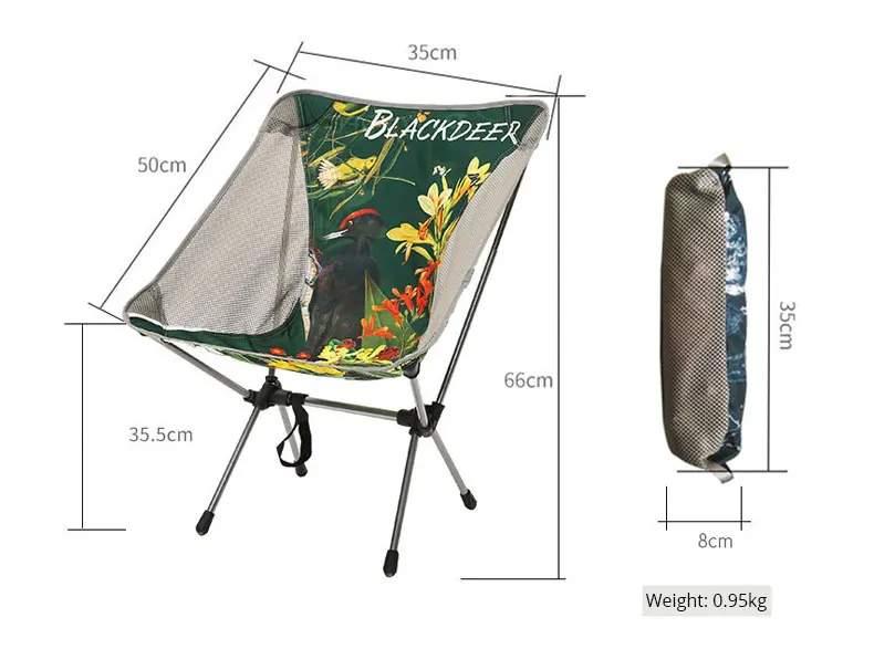BLACKDEER Портативный Сверхлегкий стул складной для рыбалки стабильный кемпинг стул алюминиевый сплав сиденье для пеших прогулок на открытом воздухе путешествия 0,95 кг