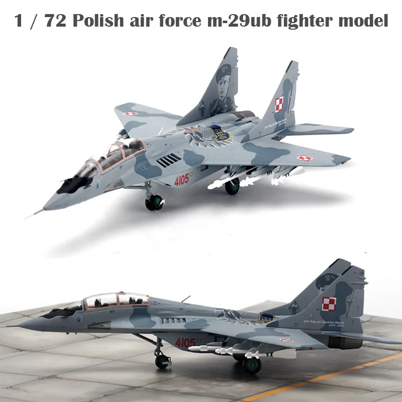 Изысканные 1/72 польский air force m 29ub Истребитель модель двухместная качеля для Тип