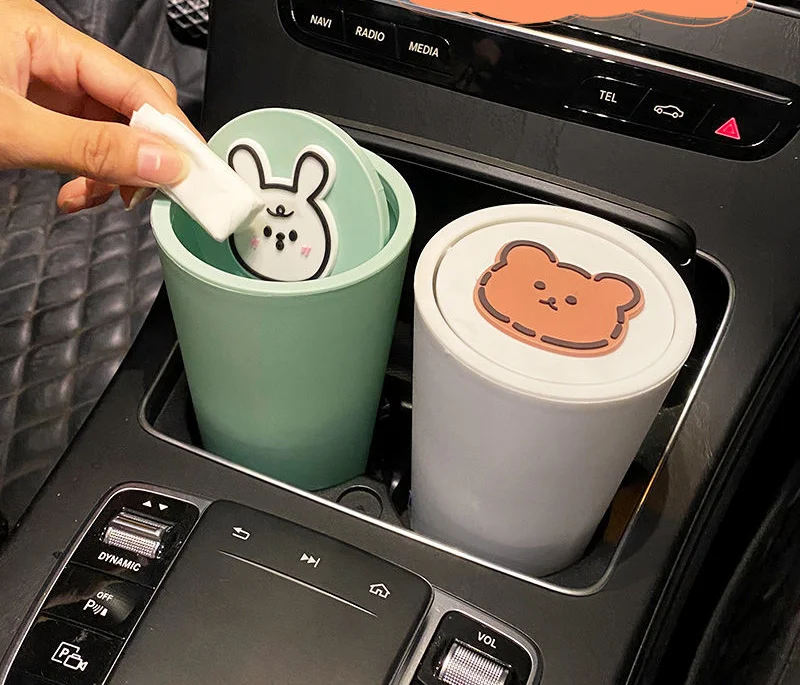 

Cute And Creative Small Mini Car Trash Can Car Storage Box Storage Bag Desktop Trash Can Debris Box Stowing Tidying
