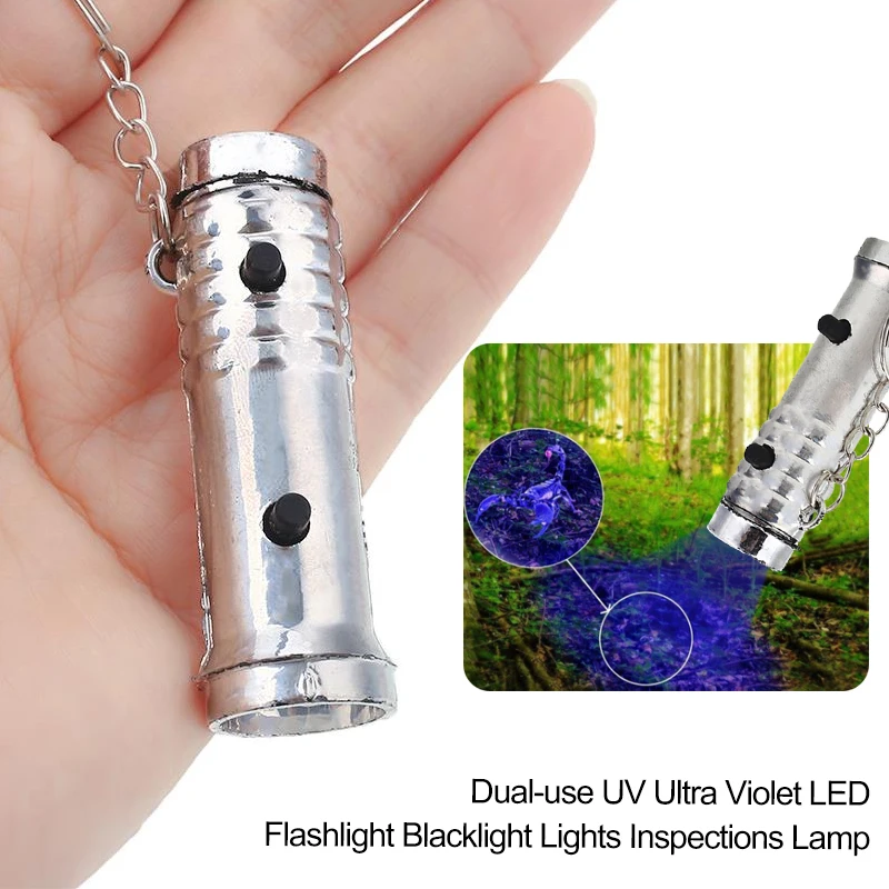 

Flashlight LED Detector Practical Torch UV Ultraviolet Purple White Emergency Camping Hiking Tool Inspection Lamp Outdoor Light