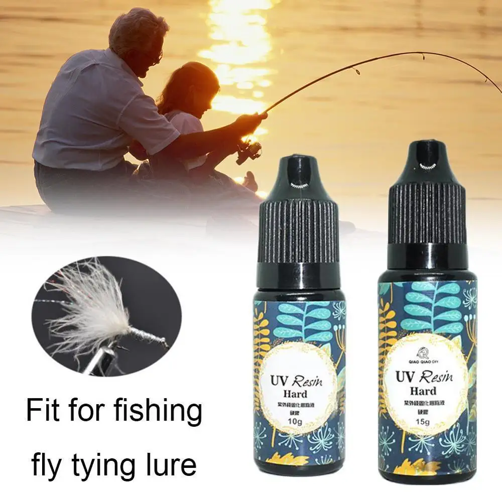 UV Resin Glue Fishing Tools Quick Drying Glue Fly Tying Lure UV Clear