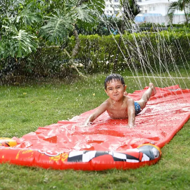 Giant Splash Sprint Water Slide Fun Lawn Water Slides Pools for Kids Summer Games Outdoor Toys 1