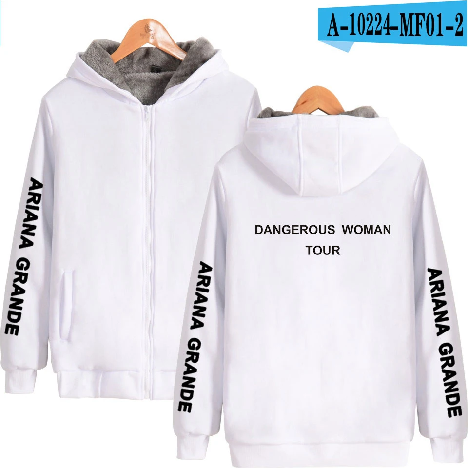 Ariana grande thank you next Idol, парки на молнии, новинка года, популярные уличные парки свободного покроя в стиле Харадзюку - Цвет: White