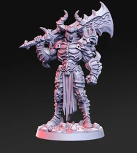 

1/24 75mm 1/32 56mm Resin Model Skeleton Warrior Figure Unpaint No Color RW-111