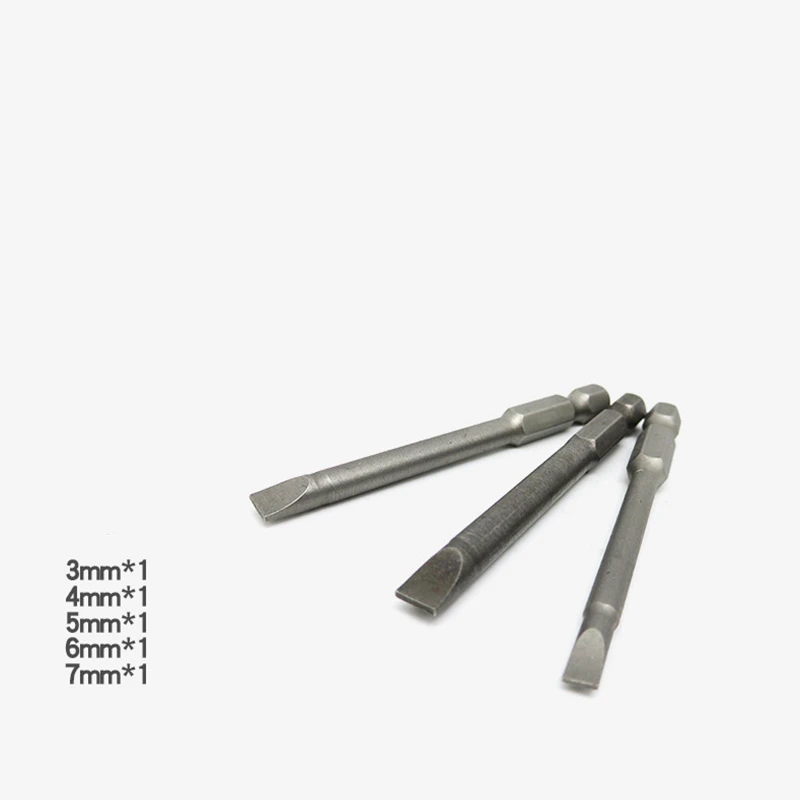 24Pcs Screwdriver Bit Long Arm Rod Electric Power Screwdriver Bits Tool With Bag Hexagon Torx Phillips Slotted