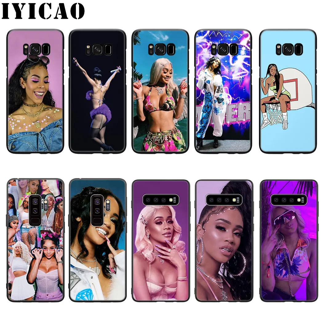 Rapper Saweetie Silicone Soft Phone Case for Samsung Galaxy S20 S10 S9 S8 Plus Lite Ultra S6 S7 Edge S10e TPU Cover | Мобильные