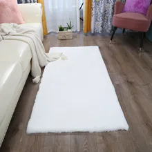 Ковер для дома, гостиной, спальни, детской прихожей, нескользящий, нордический мех, мех кролика, журнальный столик, ковер