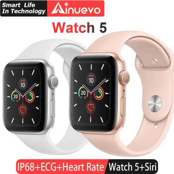 

Ainuevo Smart Watch Man SmartWatch Touch Screen ECG Heart Rate IP68 Waterproof Wireless Charging Bluetooth with Smart Phone