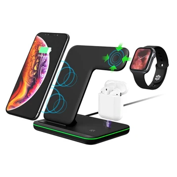 

Robotcube 3 in1 Wireless Charger For AirPods Wireless Charging Stand foriWatch ForiPhone 11/Xs 11Pro/Xr/Xs MAX