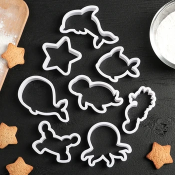 

A set of molds for cutting cookies "Underwater World", 8 pcs