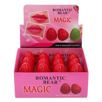 

1 PC Cute Strawberry Moisturizing Makeup Lip Balm Remove Lip Lines Lip Gloss Cosmetic Lip Color Lipstick Lip Care TSLM1