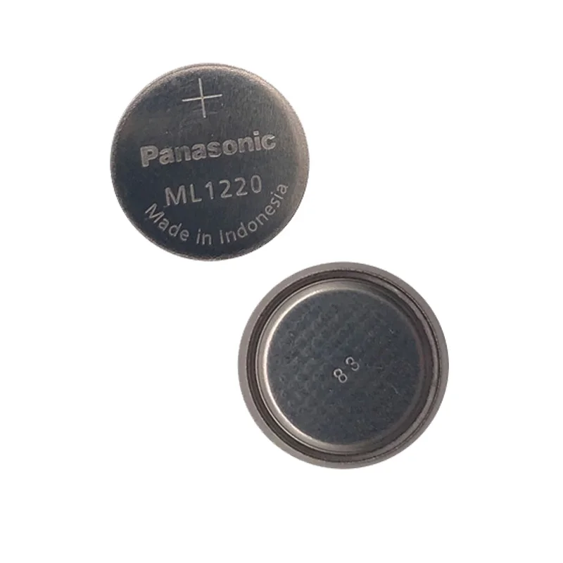 

10pcs/lot Panasonic ML1220 3V Rechargeable Battery CMOS RTC BIOS Back Up Cell Button Coin Batteries Cell ML 1220