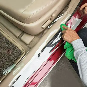 

10*300cm Clear Film Headlight Bumper Hood Door Sill Edge Paint Protection Vinyl 8mil Polyurethane