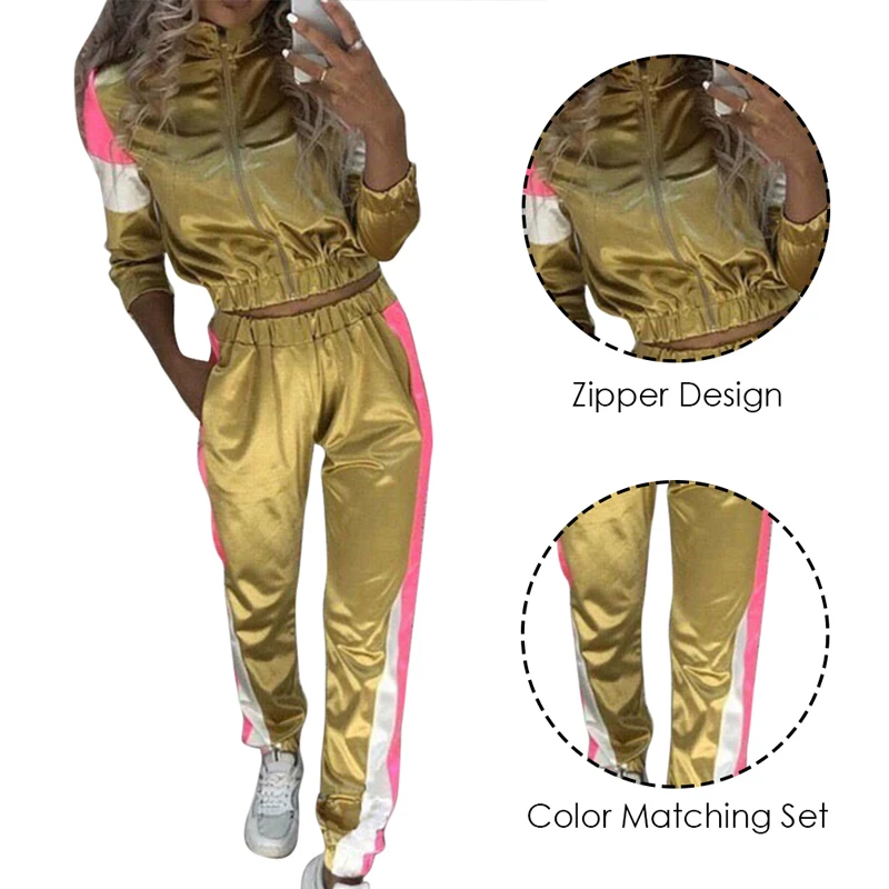 LITTHING для женщин комплект из двух предметов осень зима спортивный костюм пупка сплошной цвет принт с длинным рукавом Повседневный свитер наборы