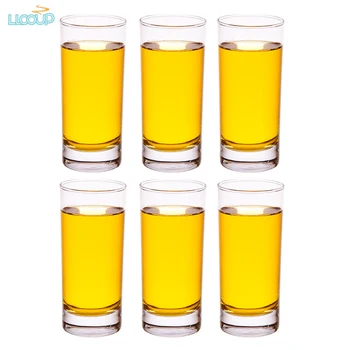 

Juice Glass Transparent Breakfast Cup Eco-friendly Lead-free Glass Creative Coffee Milk Tea Cocktail Cups for Kitchen ,set of 6