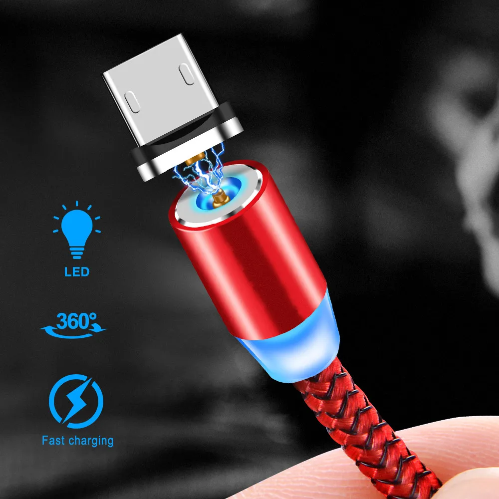 Для samsung A10e S4 huawei Y5 Y6 Y9 Honor 7A 8X lenovo P2 K6 K8 A6600 Магнитный Micro USB зарядный кабель светодиодный настенный светильник Зарядное устройство