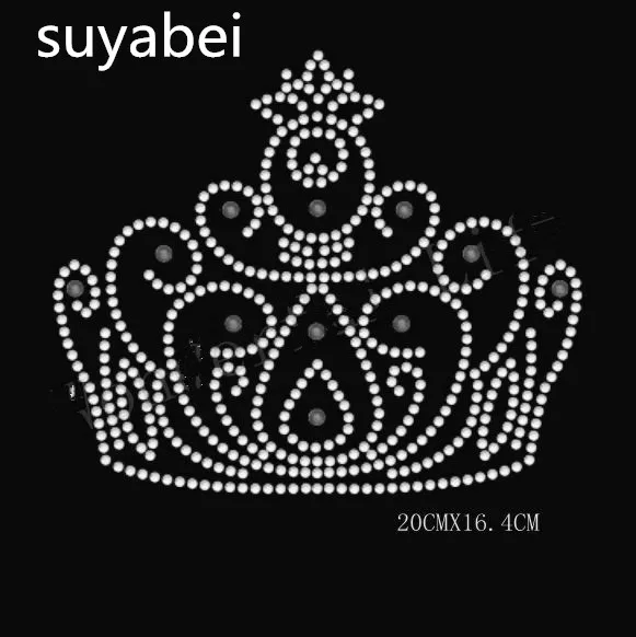 Decalcomanie Strass A Forma Di Corona - Ferro Su Trasferimento Termico Per Magliette - Foto 6