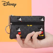 Disney's New Mickey New Ladies Wallet Unique Multifunctional Durable Zipper Key Case Fashion Casual Cute Mini Luxury Coin Purse