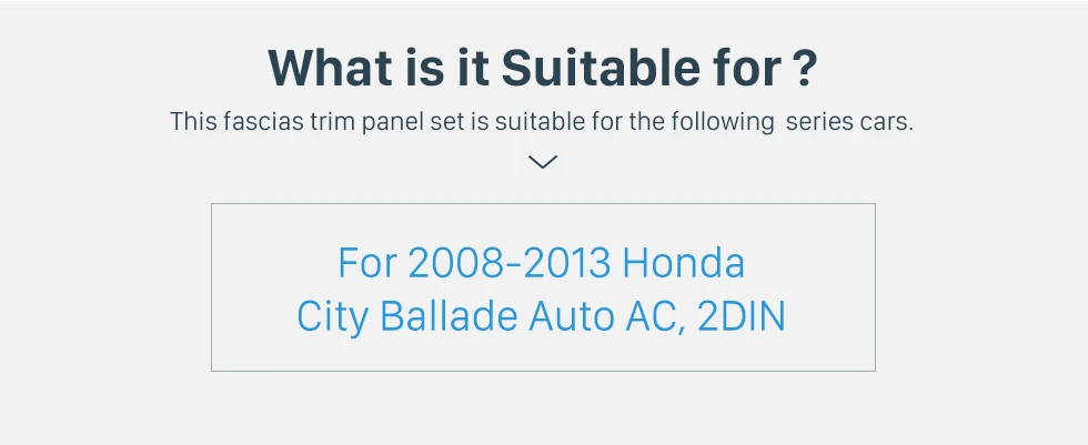 Seicane Автомобильная рамка 2Din 10,1 дюймов для Honda City Ballade 2008 2009 2010 2011 2012 2013 Авто AC аудио приборная панель комплект