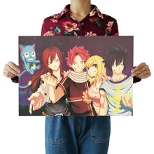 [G059] Сказочный хвост-Ностальгический ретро плакат из крафт-бумаги кафе декоративная живопись