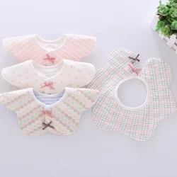 Rotating Flower Waterproof Saliva Towel Children's Bib Bib Eating Bag Baby Bibs Burp Cloths Bibs for Kids Stuff Babies Silicone