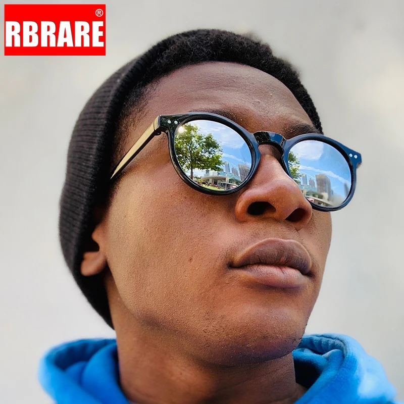 RBRARE 2019 винтажные круглые женские солнцезащитные очки с рисовыми гвоздями