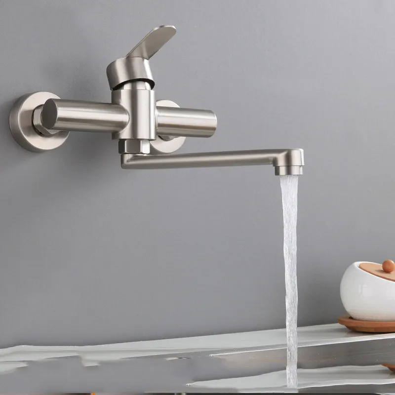 

Yooap Bathroom Basin mixer Bathroom Faucets Chrome Single Handle Kitchen Sink Faucet Cold and Hot Mixer Water Bathroom