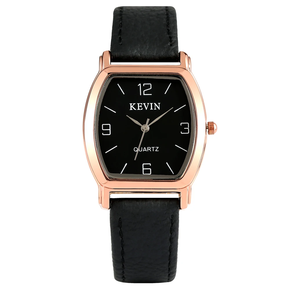 

KEVIN Casual Watch Durable Leather Band for Men Artificial Quartz Wrist Watch Elegant Watch for Male