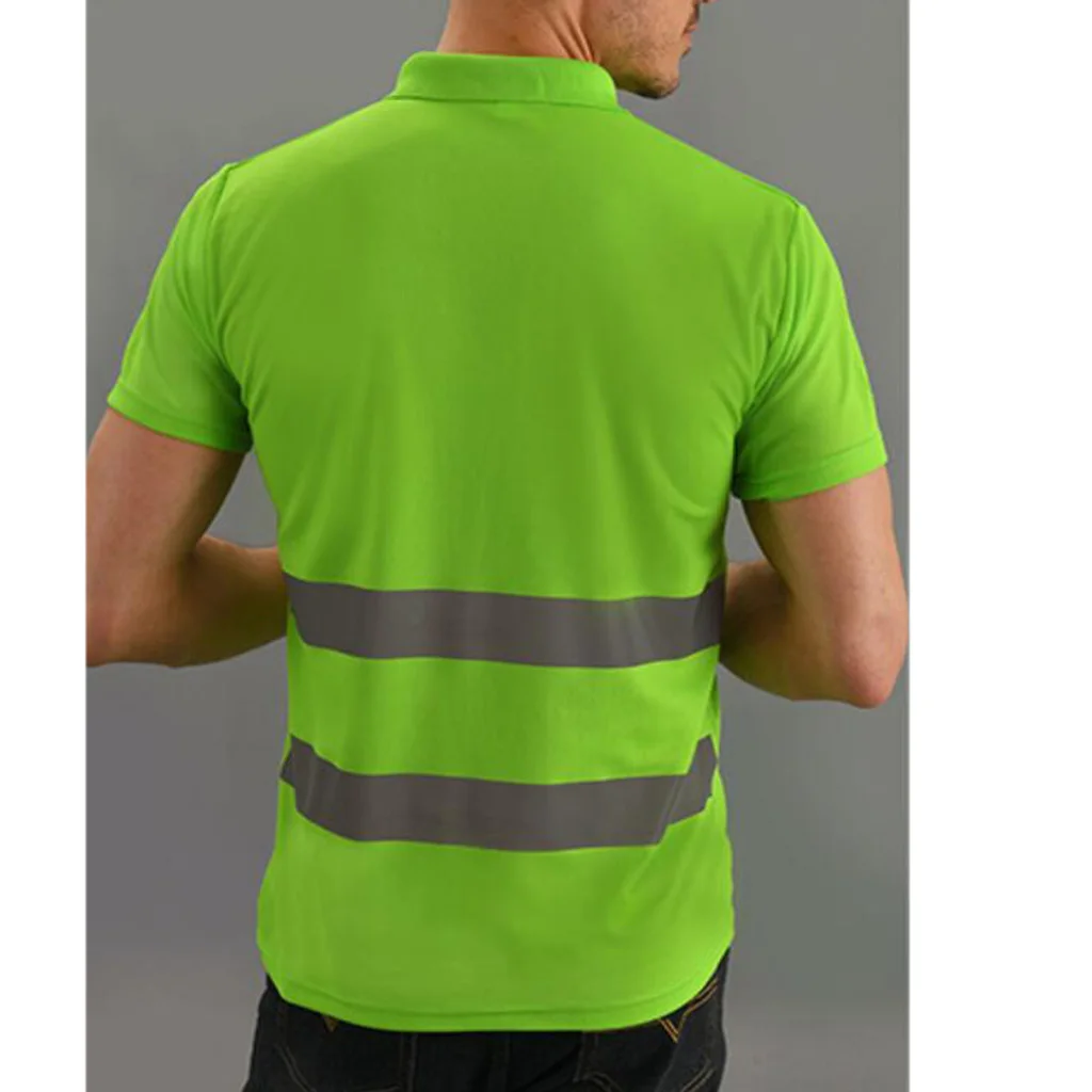 Hi Vis T Shirt Reflective Safety Short Sleeve HIGH Visibility