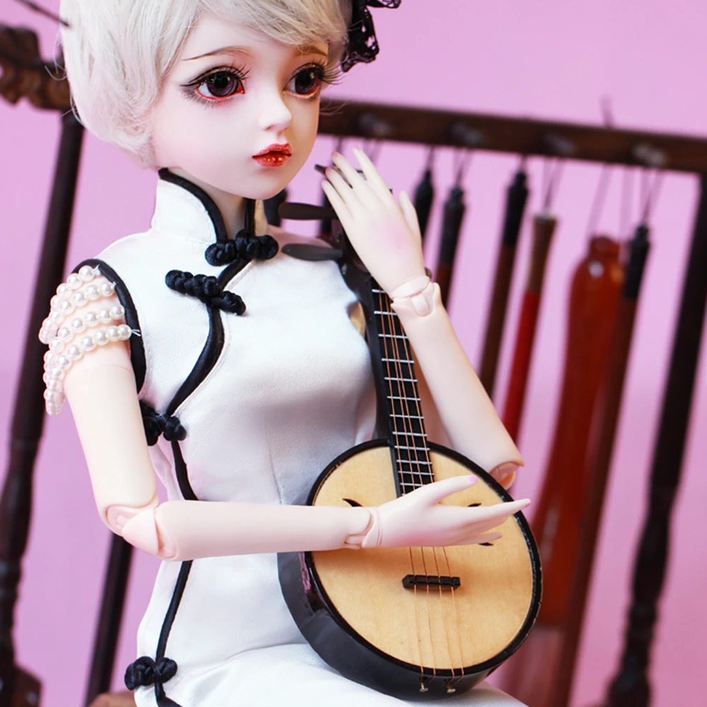 EVA BJD 1/3 китайский классический Cheongsam ручной работы макияж 24 дюйма 60 см+ стеклянные глаза+ аксессуары парики одежда обувь полный комплект