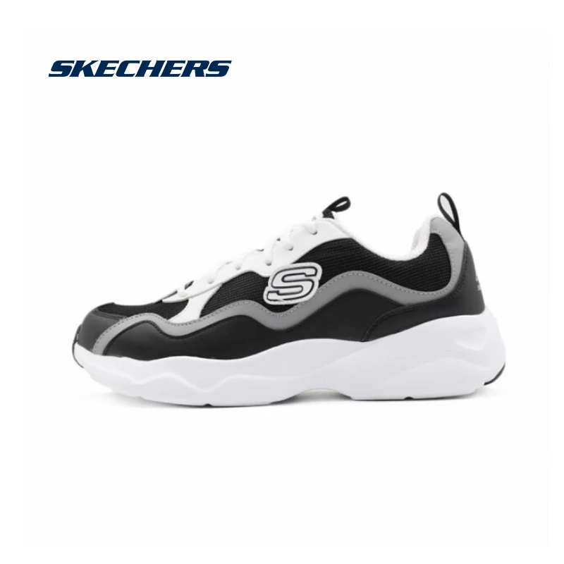 Skechers/Повседневная обувь; Мужские Винтажные кроссовки; Мужская дышащая обувь на платформе; брендовая Роскошная теннисная обувь; Masculino Adulto; 999859-WCC - Цвет: 999859-BKW