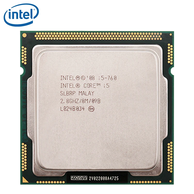 Процессор Intel Core с процессором LGA 1156 2 8 ГГц 95 Вт Мб кэш памяти 45 нм i5 760 100% рабочий
