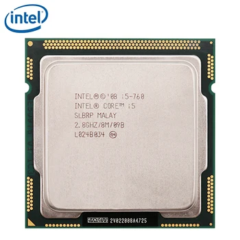 Procesador Intel Core i5-760, 2,8 GHz 95W 8MB Cache Socket LGA 1156 45nm ordenador de sobremesa i5 760 CPU probado 100% de trabajo